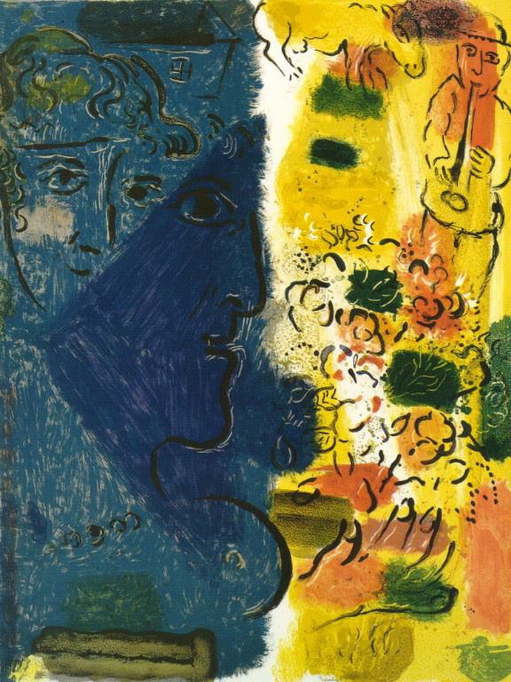 Der Blue Face Zeitgenosse Marc Chagall Ölgemälde